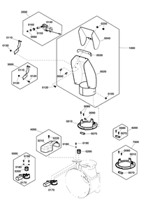 Discharge Chute Group Diagram and Parts List for H1728E (1696951-00)(2020) Briggs and Stratton Snow Blower